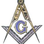 masonic loge emblem with a G in the middle